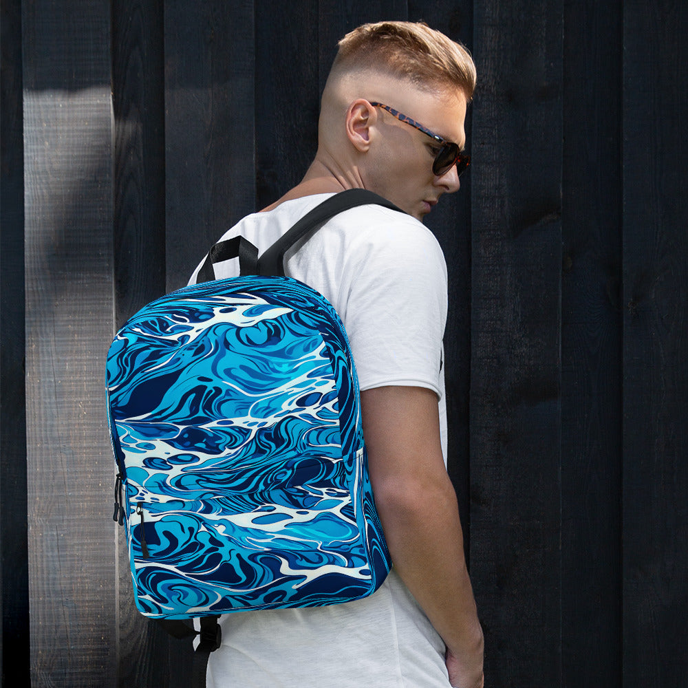 Medium Pool Water Print Backpack