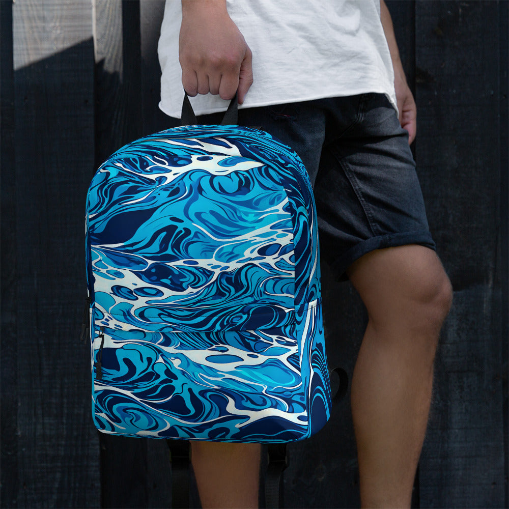 Medium Pool Water Print Backpack