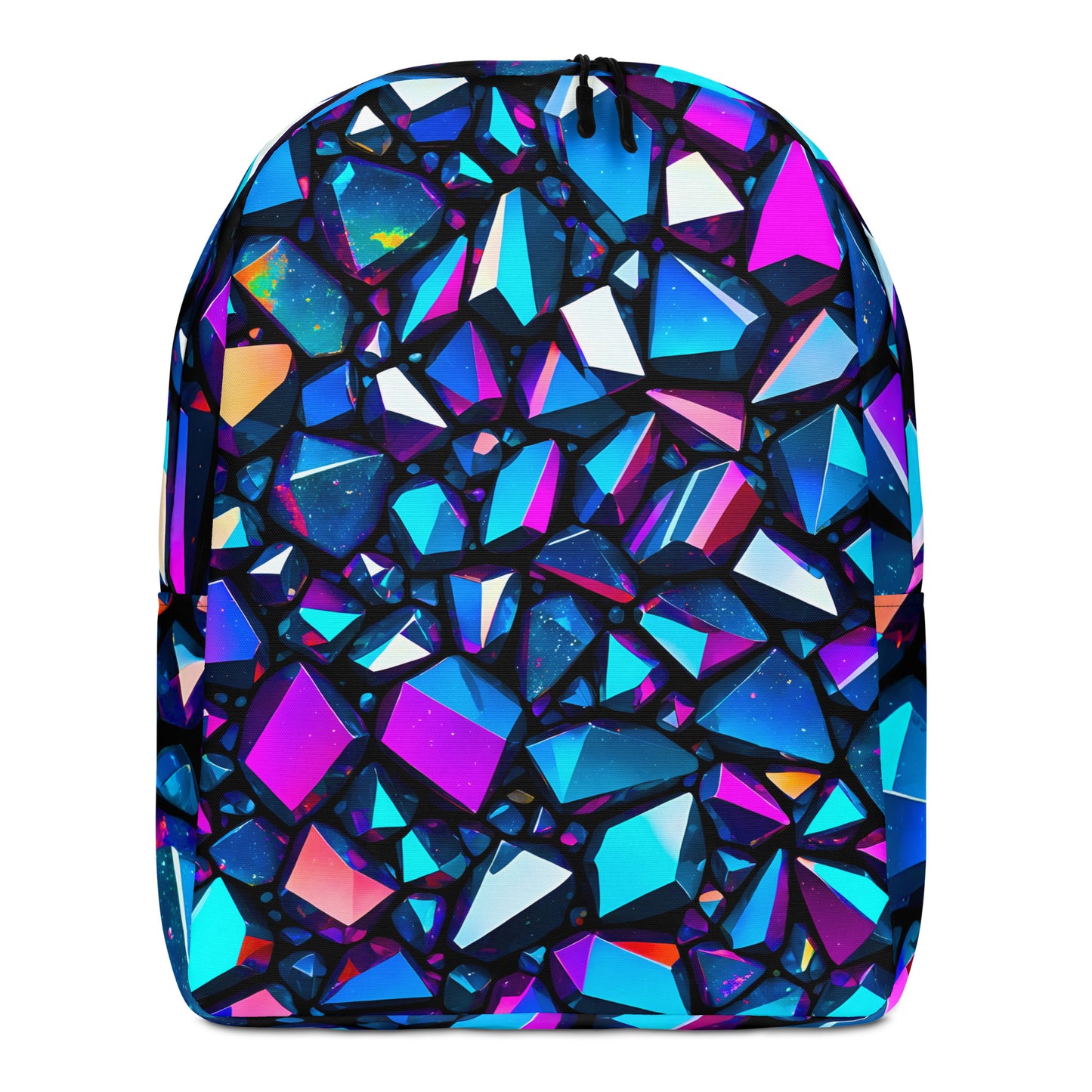 Iridescent Crystal Print Minimalist Backpack