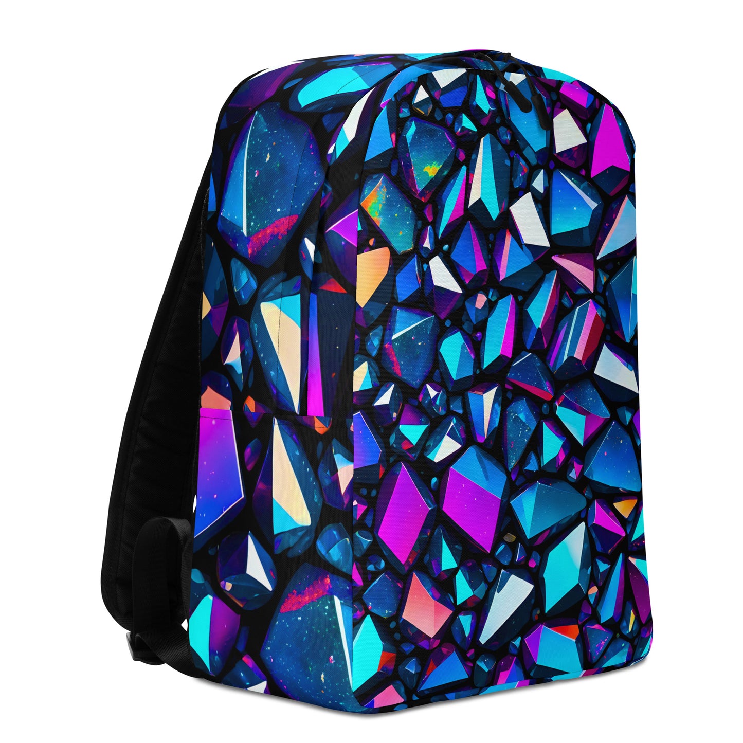 Iridescent Crystal Print Minimalist Backpack