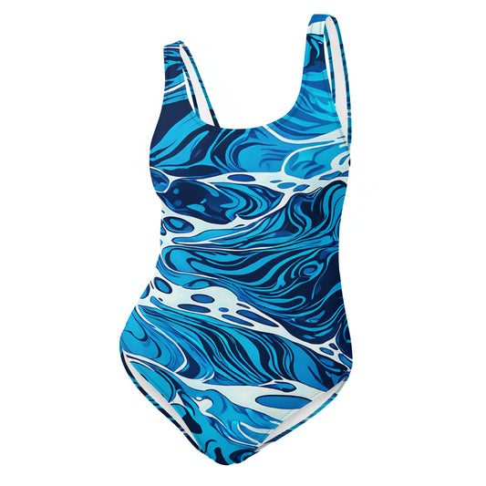 Pool Water One-Piece Swimsuit