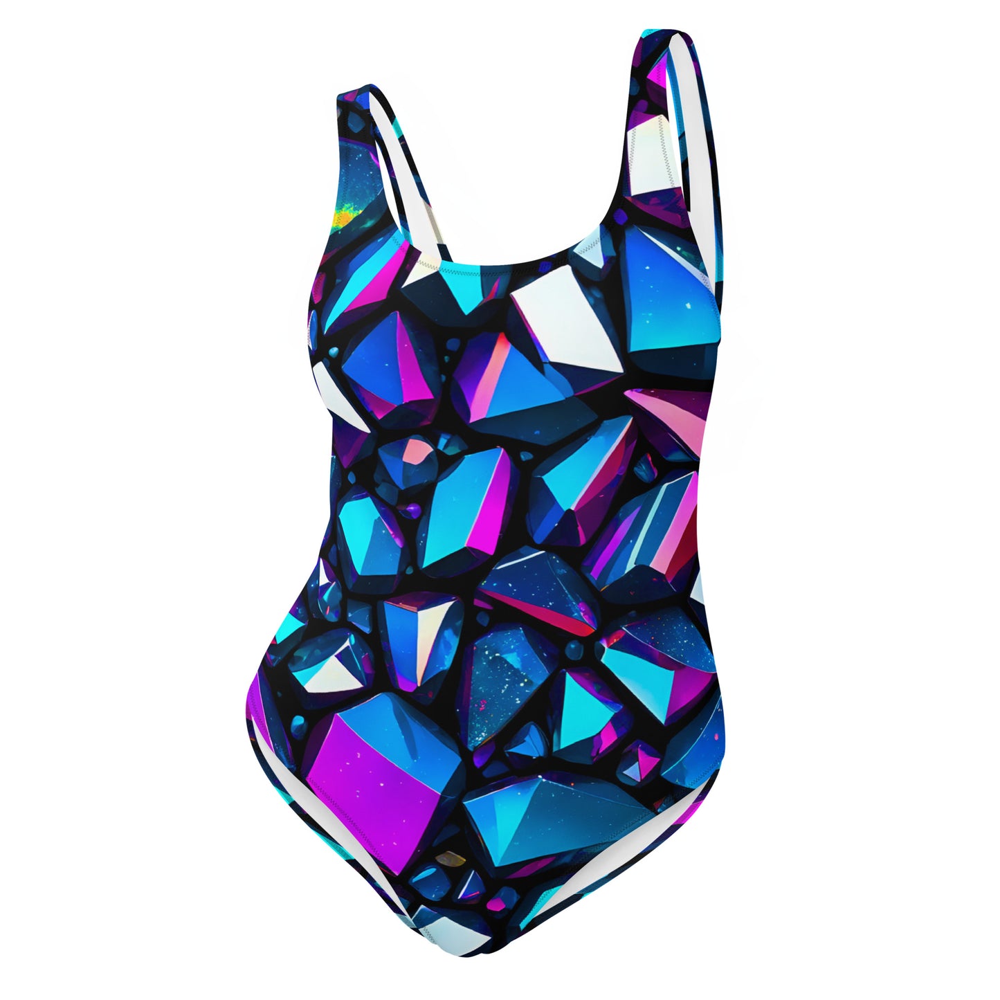 Iridescent Crystal One-Piece Swimsuit