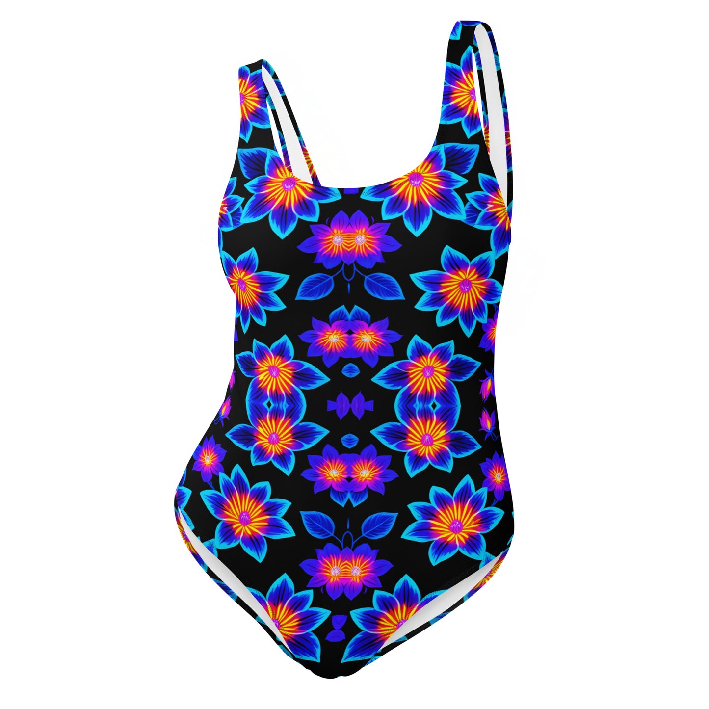 Ultraviolet Flowers One-Piece Swimsuit