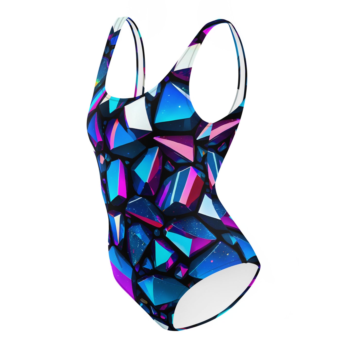 Iridescent Crystal One-Piece Swimsuit