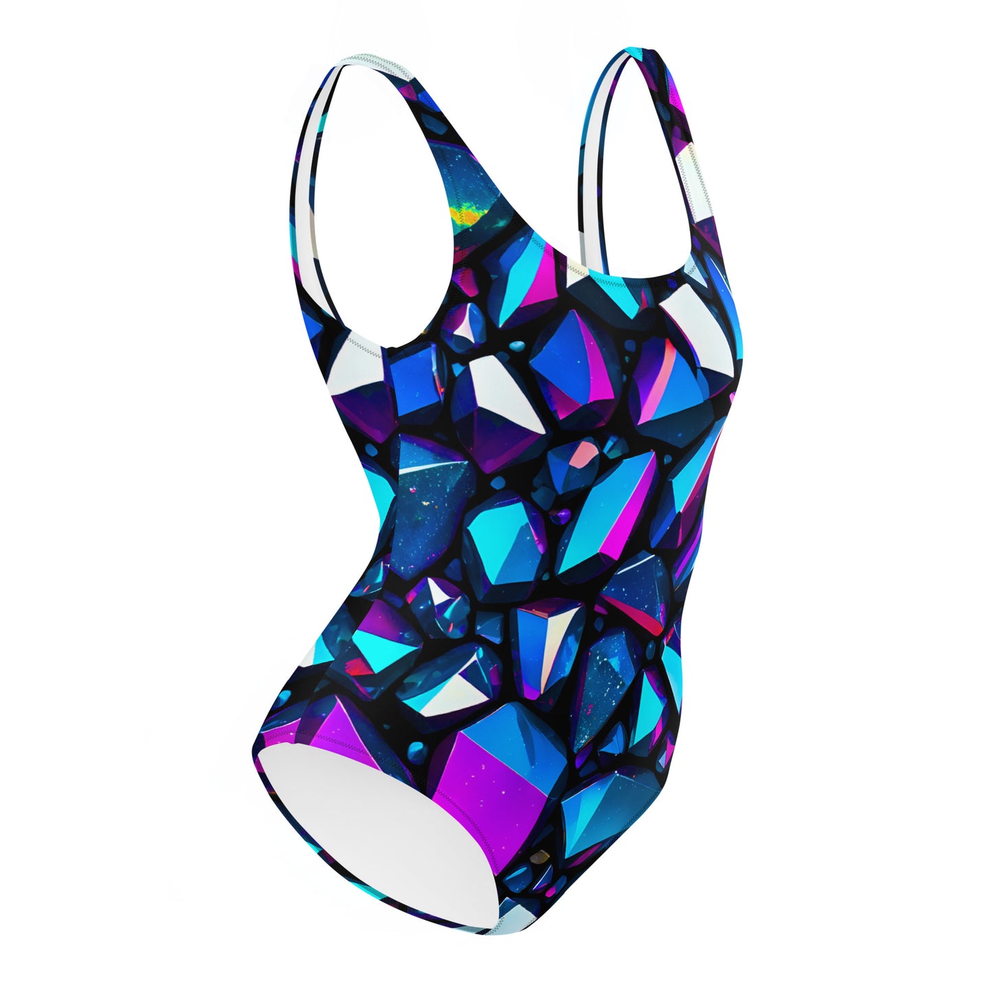 Iridescent Crystal One-Piece Swimsuit