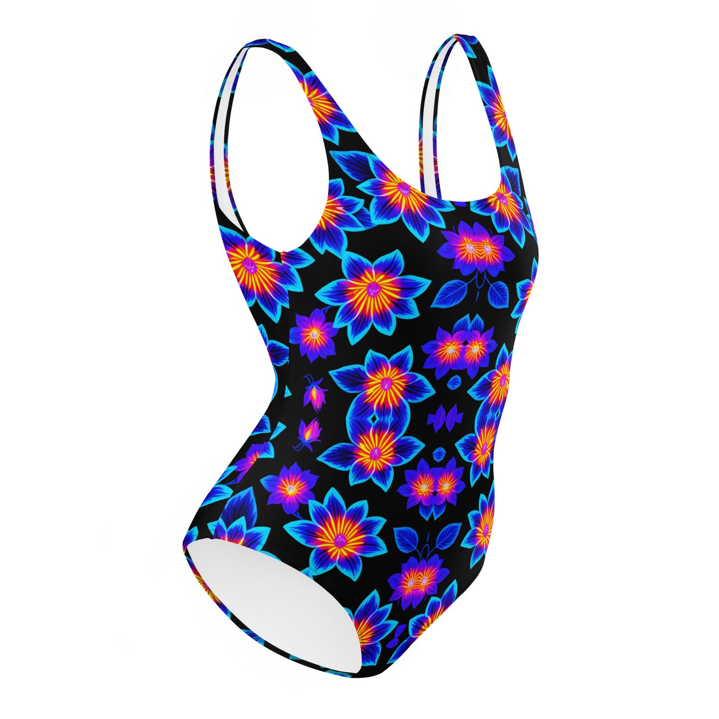 Ultraviolet Flowers One-Piece Swimsuit