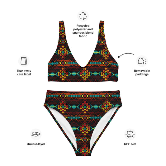 Southwest Print Two-Piece Swimsuit