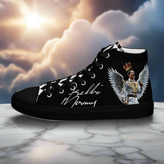 Men's Angel Freddie Mercury Signature high top canvas shoes