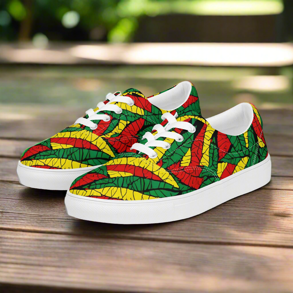 Women’s Rasta Print Sneakers