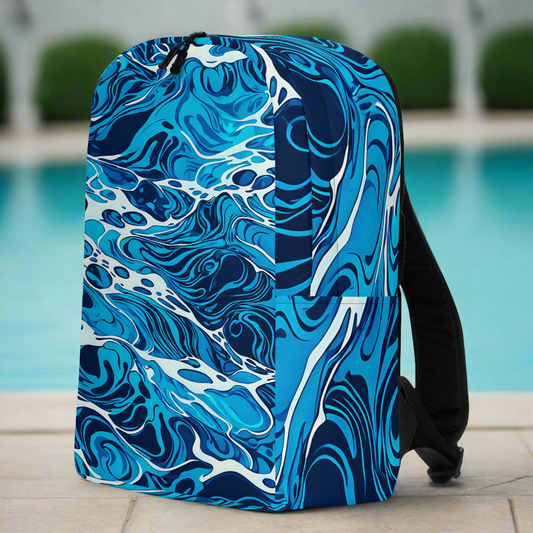 Pool Water Print Minimalist Backpack