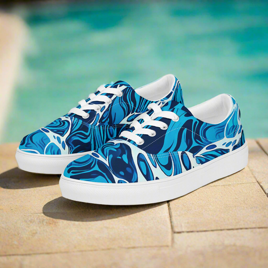 Women’s Pool Water Print Sneakers