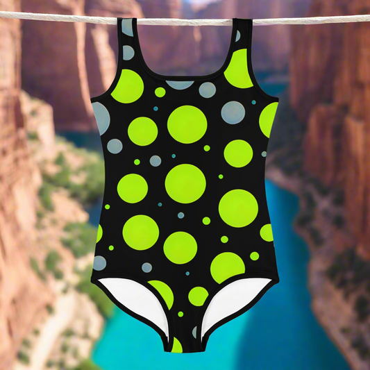 Lime Light Girls High-Contrast One-Piece Swimsuit
