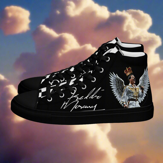 Women’s Angel Freddie Mercury Signature high top canvas shoes