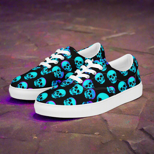 Men's Neon Skull Sneakers