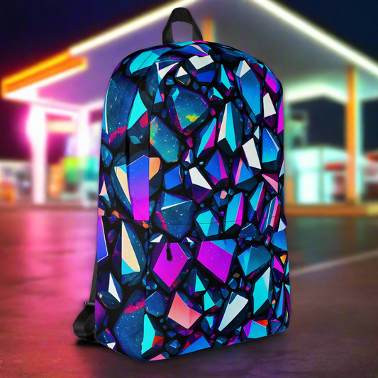 Medium Iridescent Crystal Print Backpack