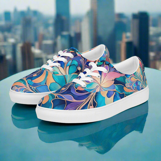 Women’s Iridescent Floral Sneakers