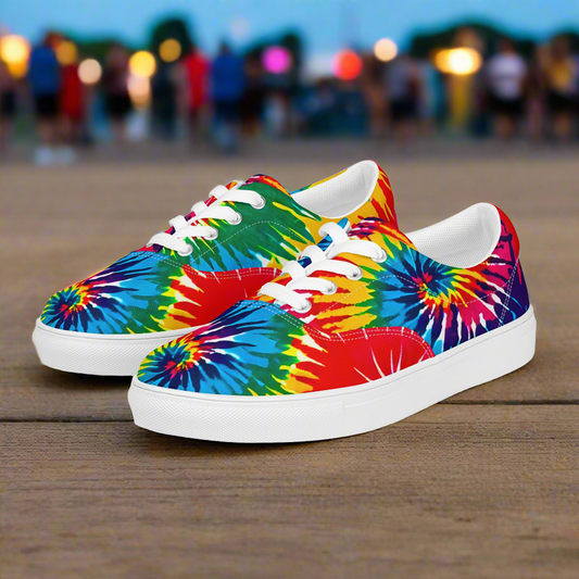 Men’s Tie-Dye lace-up canvas shoes