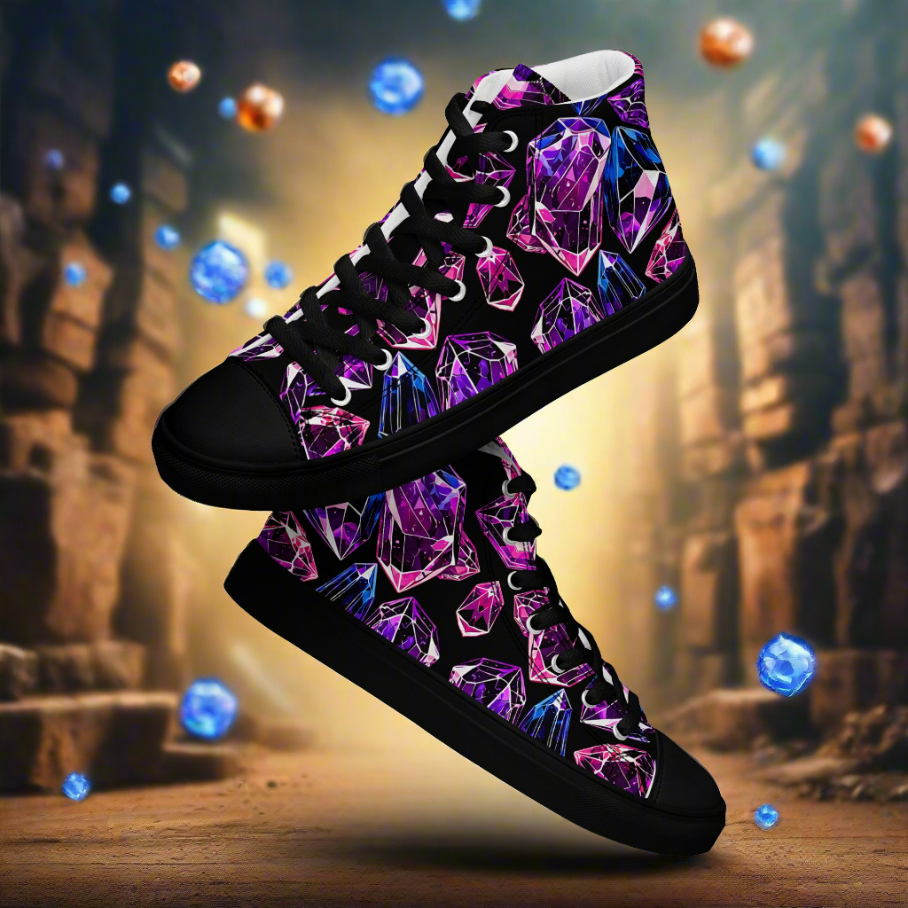 Men's Amethyst high top canvas shoes