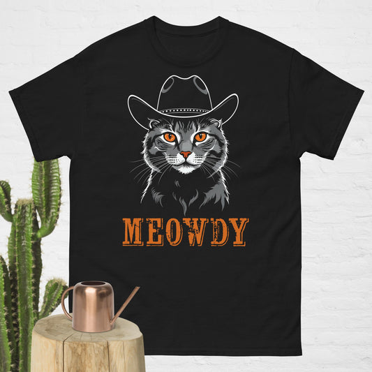 Black & White Meowdy Unisex Tee