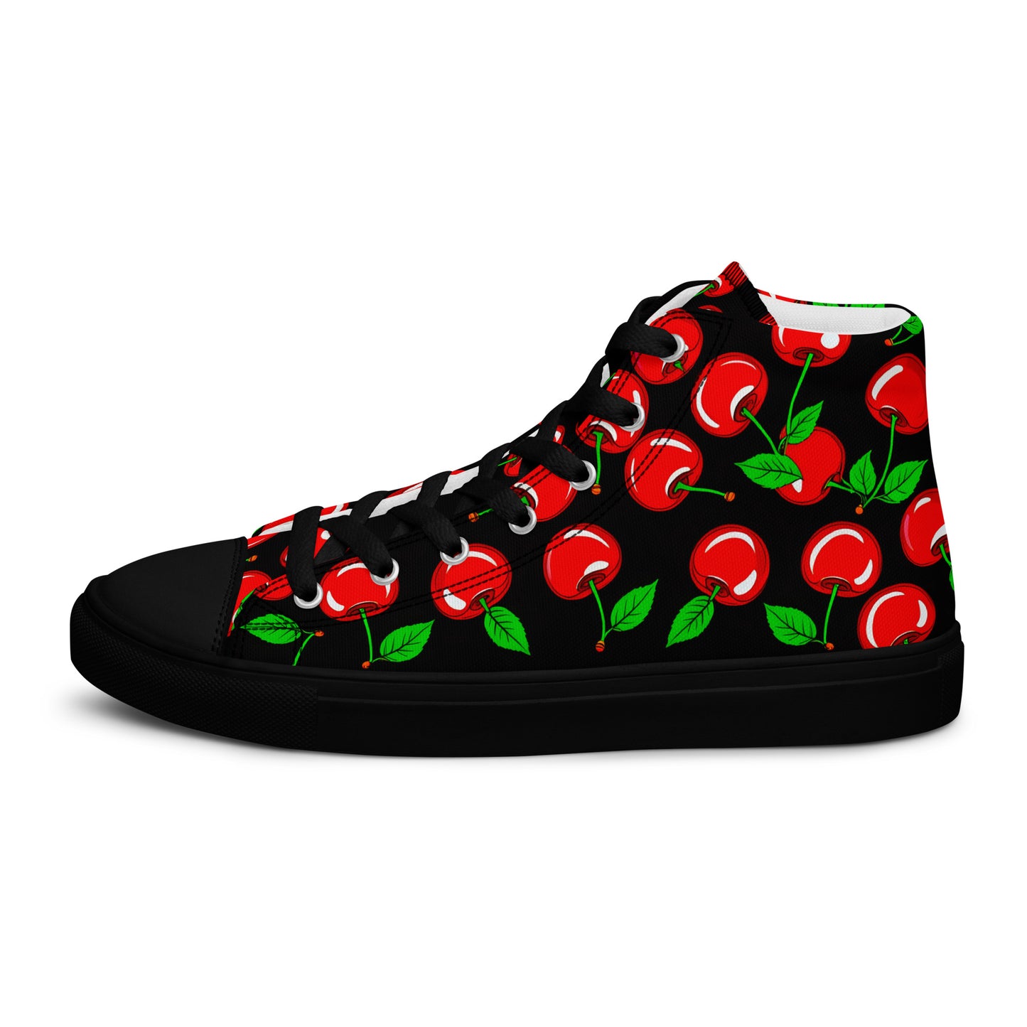 Men's Cherry high top canvas shoes