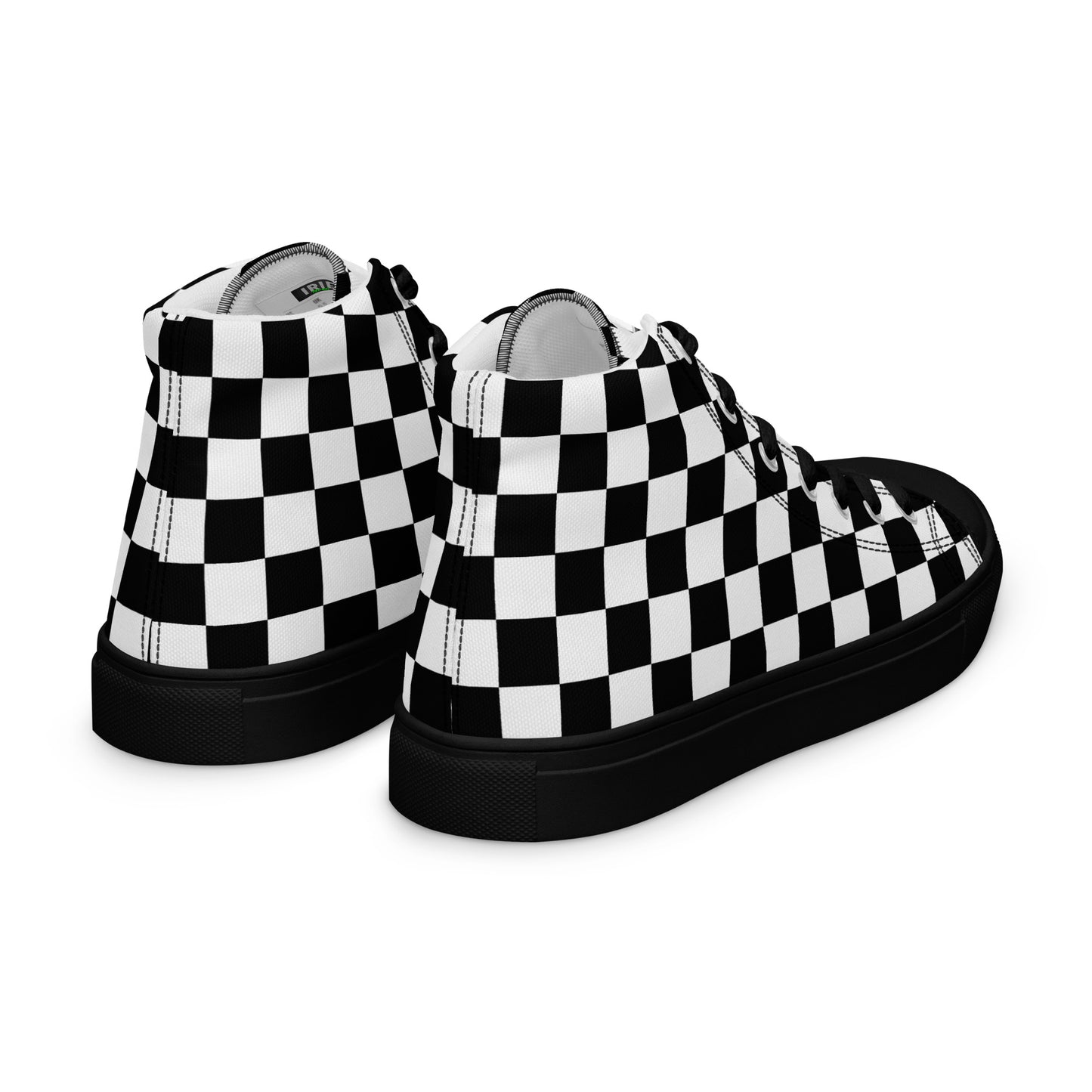 Men’s Checkered high top canvas shoes