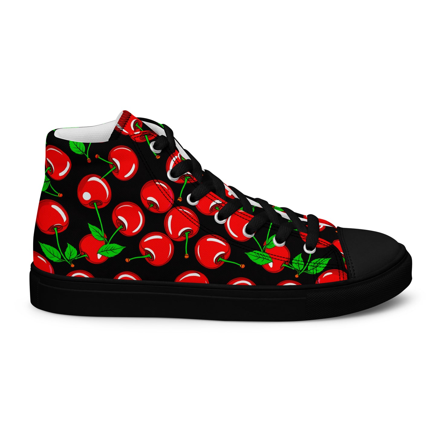 Men's Cherry high top canvas shoes