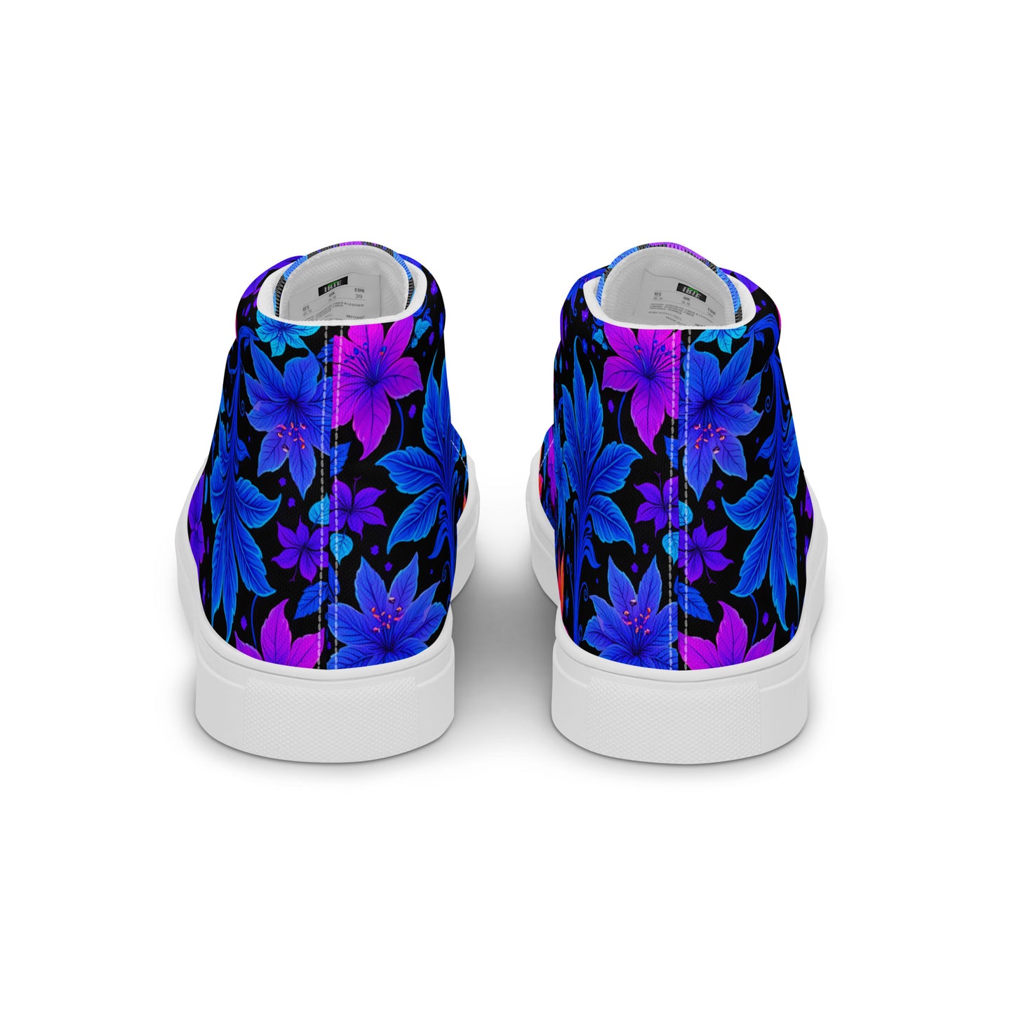 Men's Ultraviolet Floral high top canvas shoes