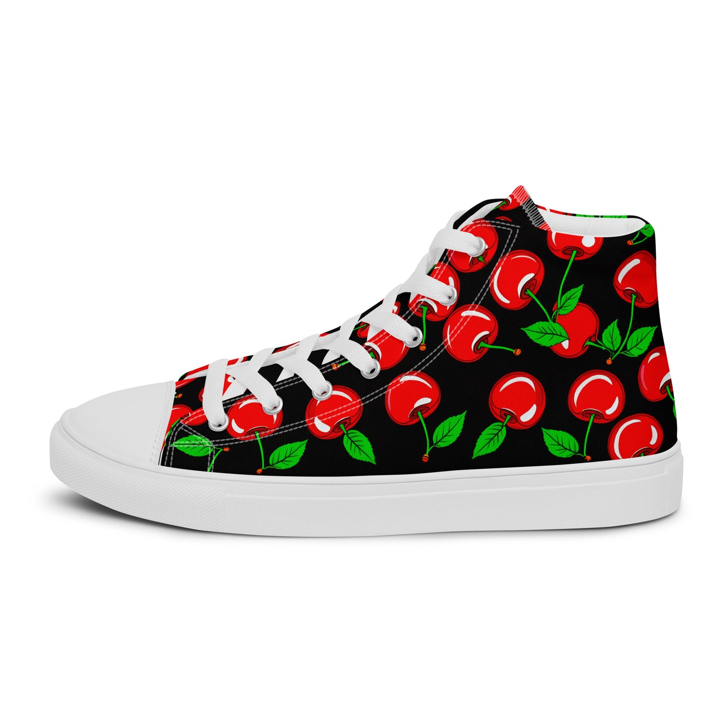 Men's Cherry high top canvas shoes