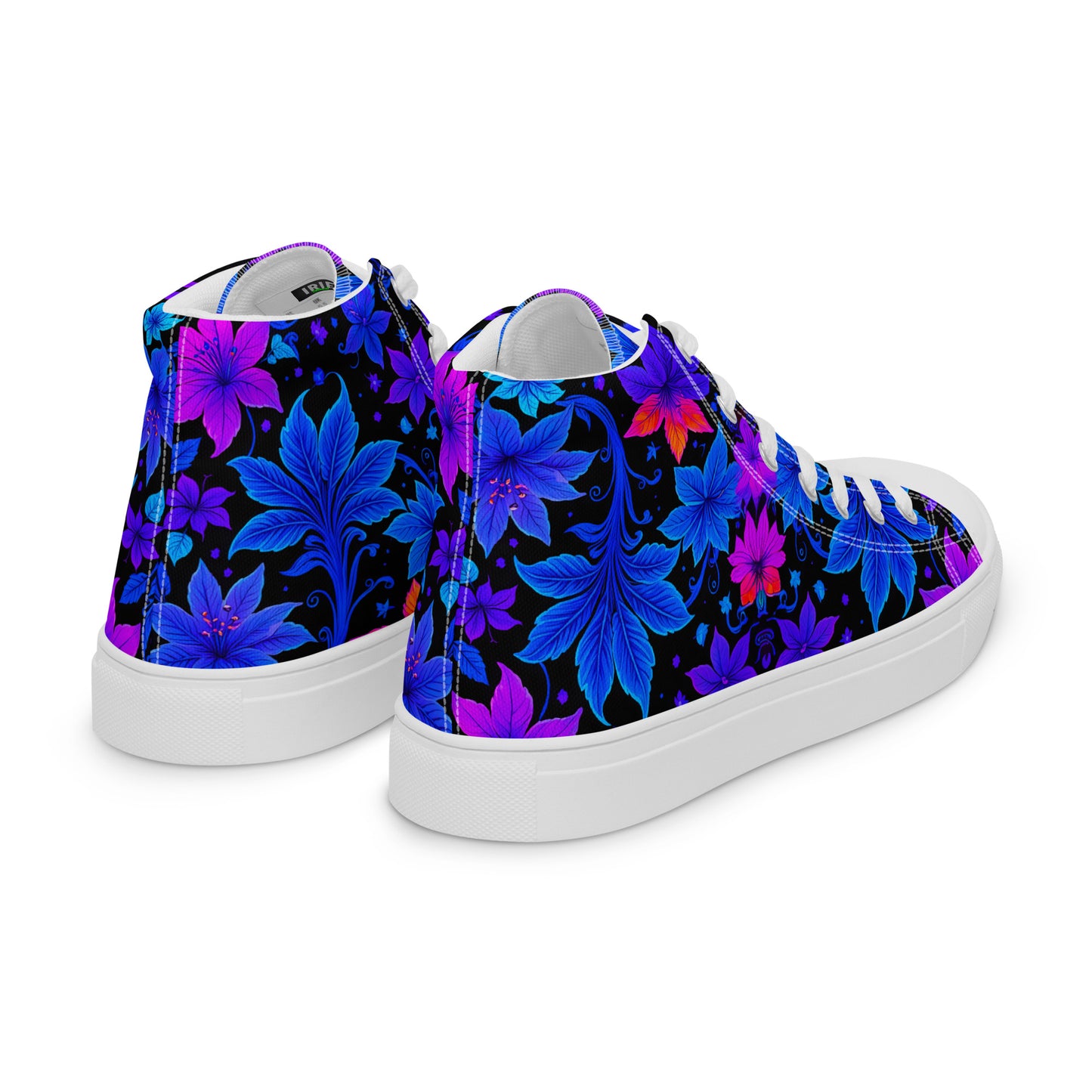 Men's Ultraviolet Floral high top canvas shoes