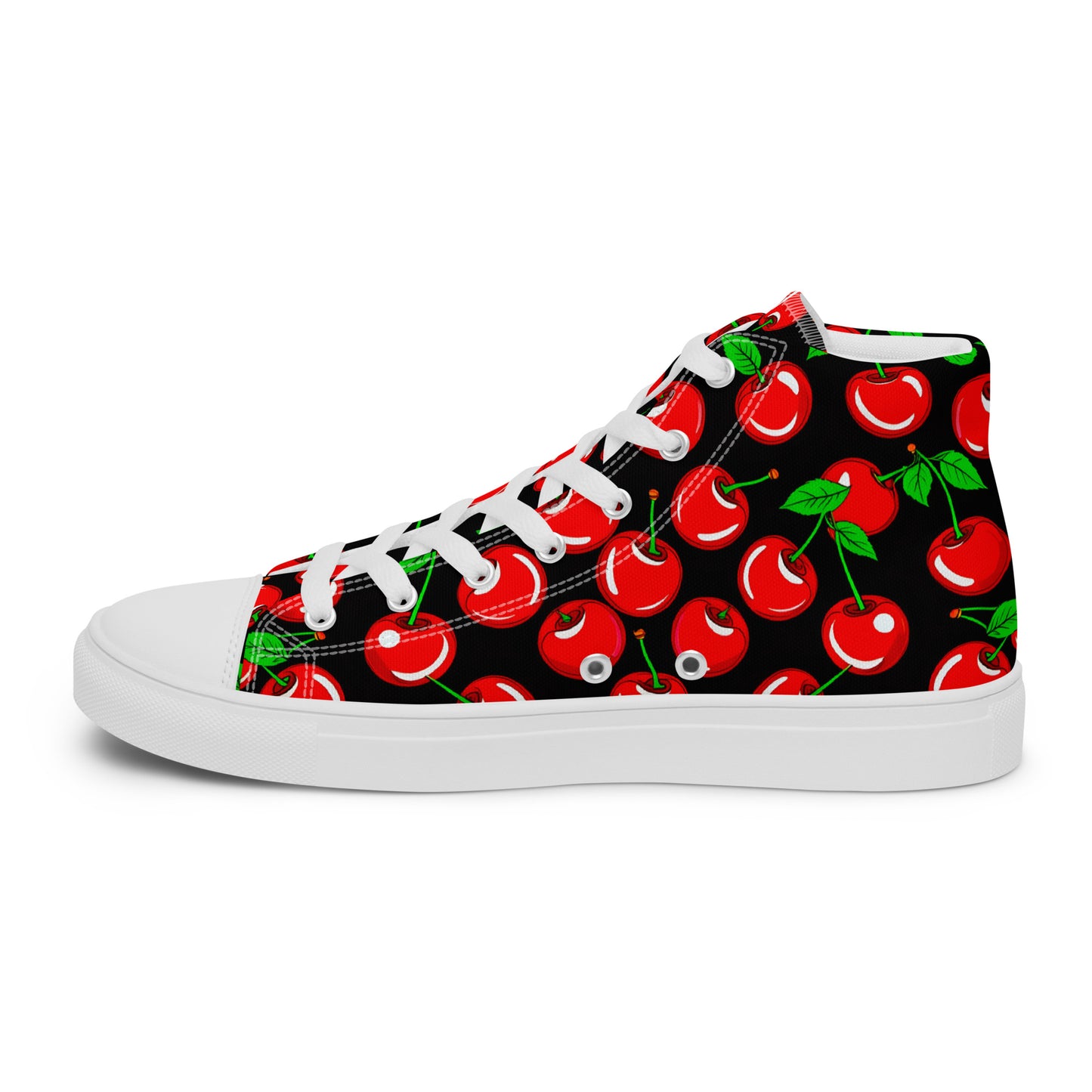 Men's Cherry high top canvas shoes