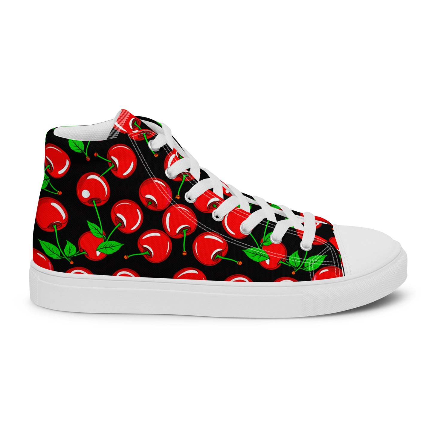 Men's Cherry high top canvas shoes