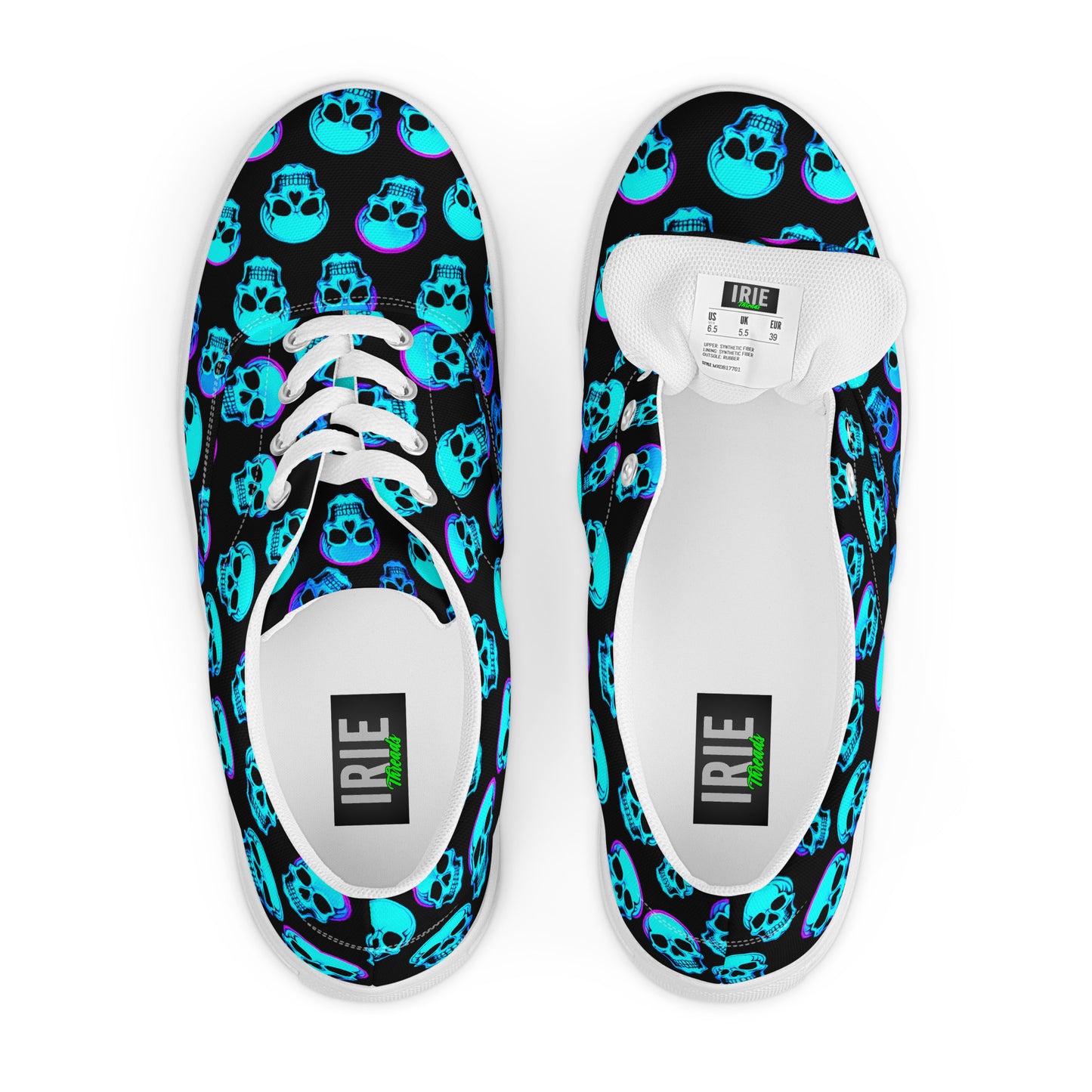 Men's Neon Skull Sneakers