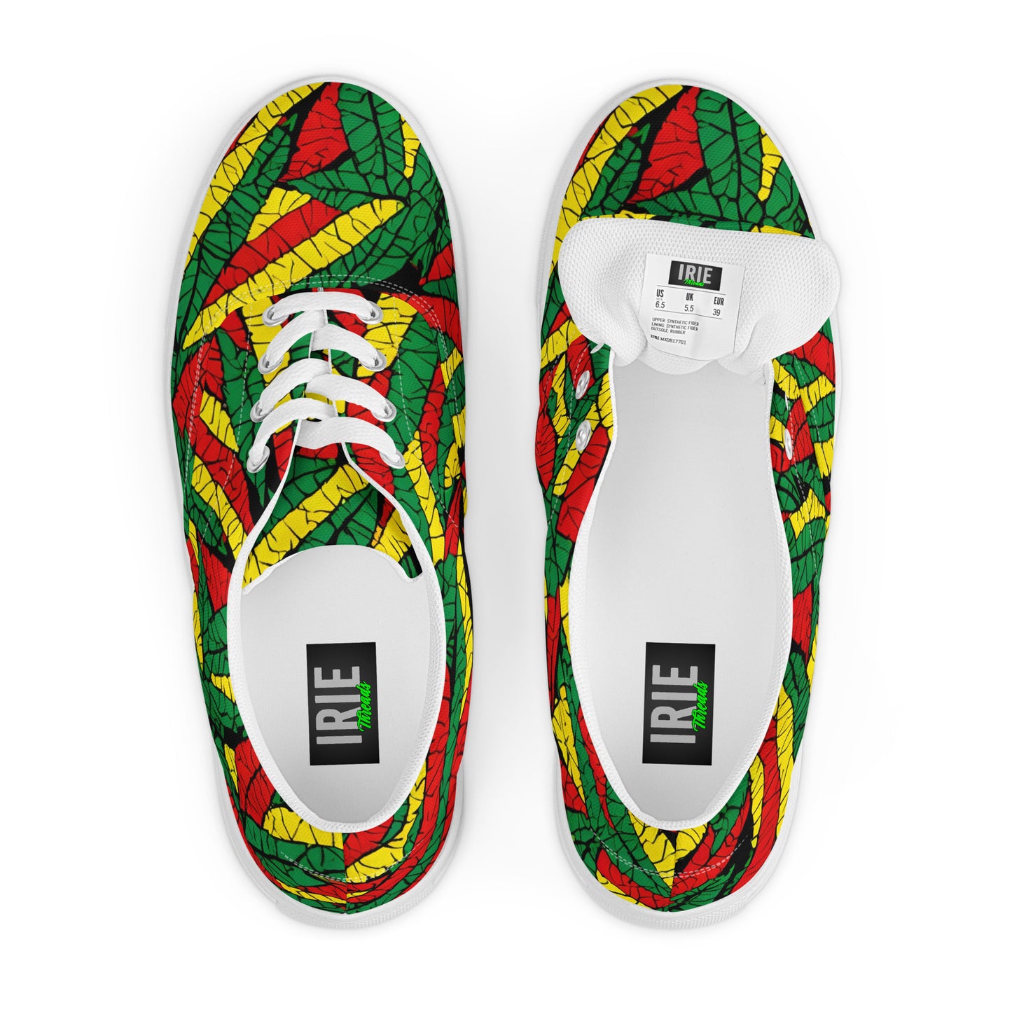 Men’s Rasta Print Sneakers