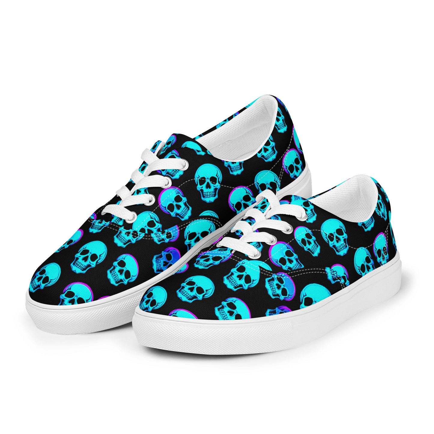 Men's Neon Skull Sneakers