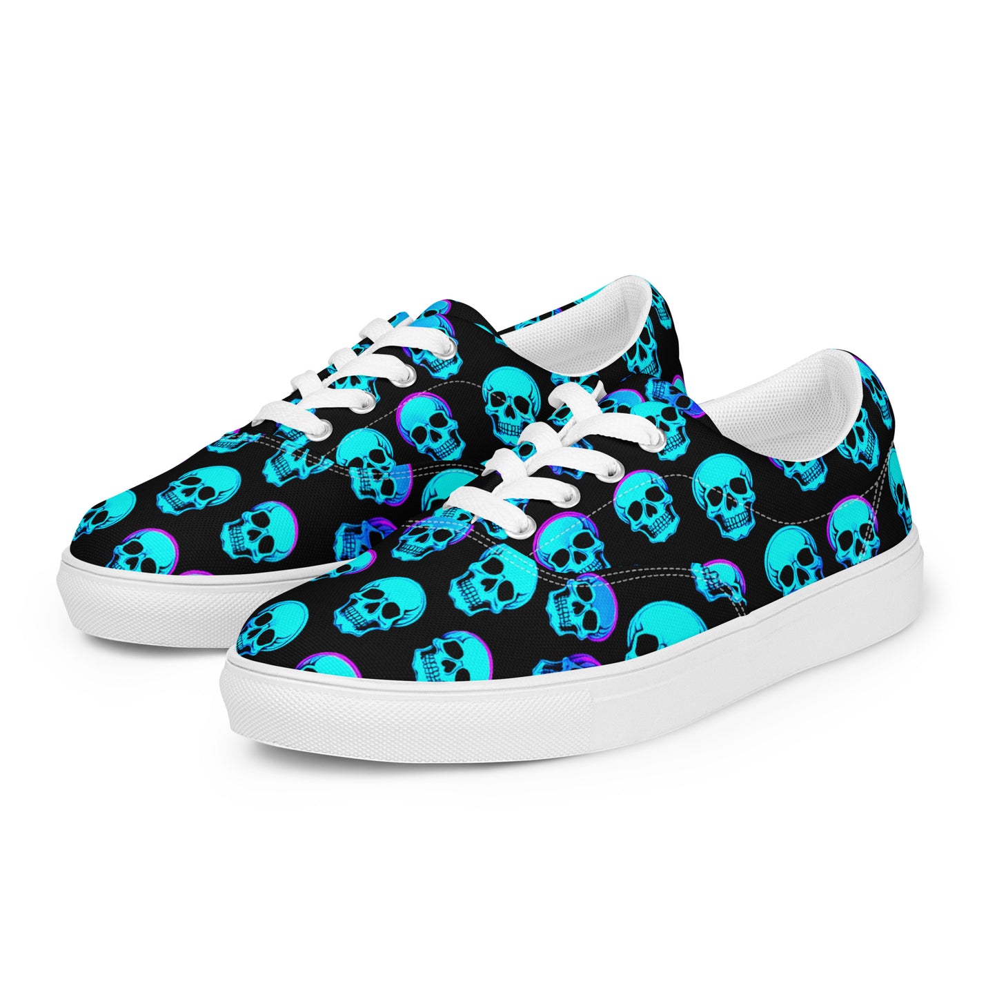 Men's Neon Skull Sneakers