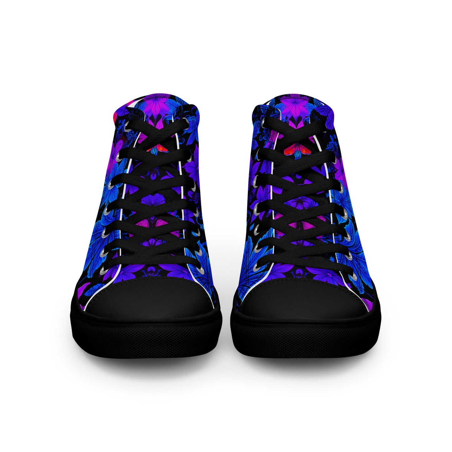 Women’s Ultraviolet Floral high top canvas shoes