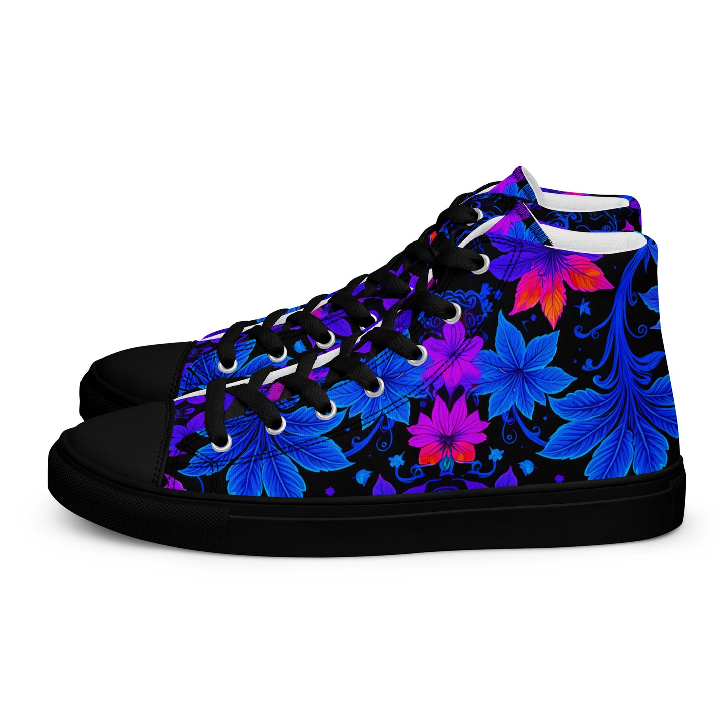 Women’s Ultraviolet Floral high top canvas shoes