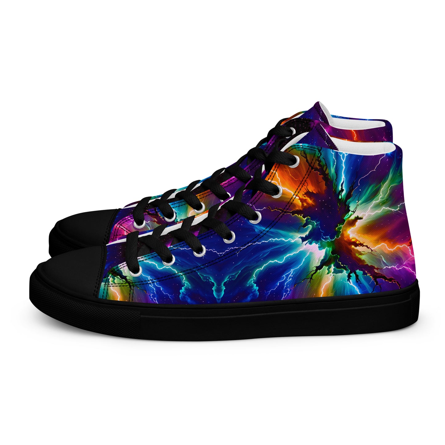 Women’s Electric Nebula high top canvas shoes