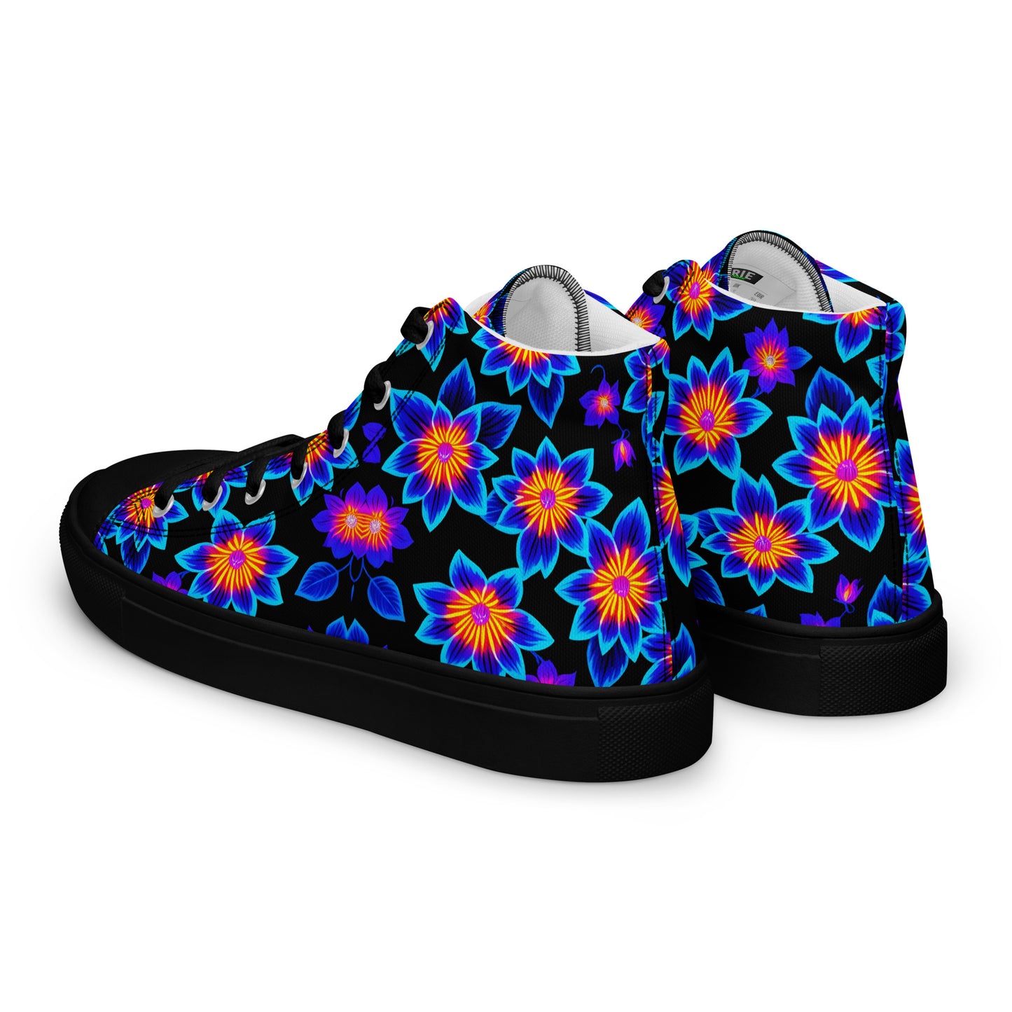 Women’s UV Flowers high top canvas shoes