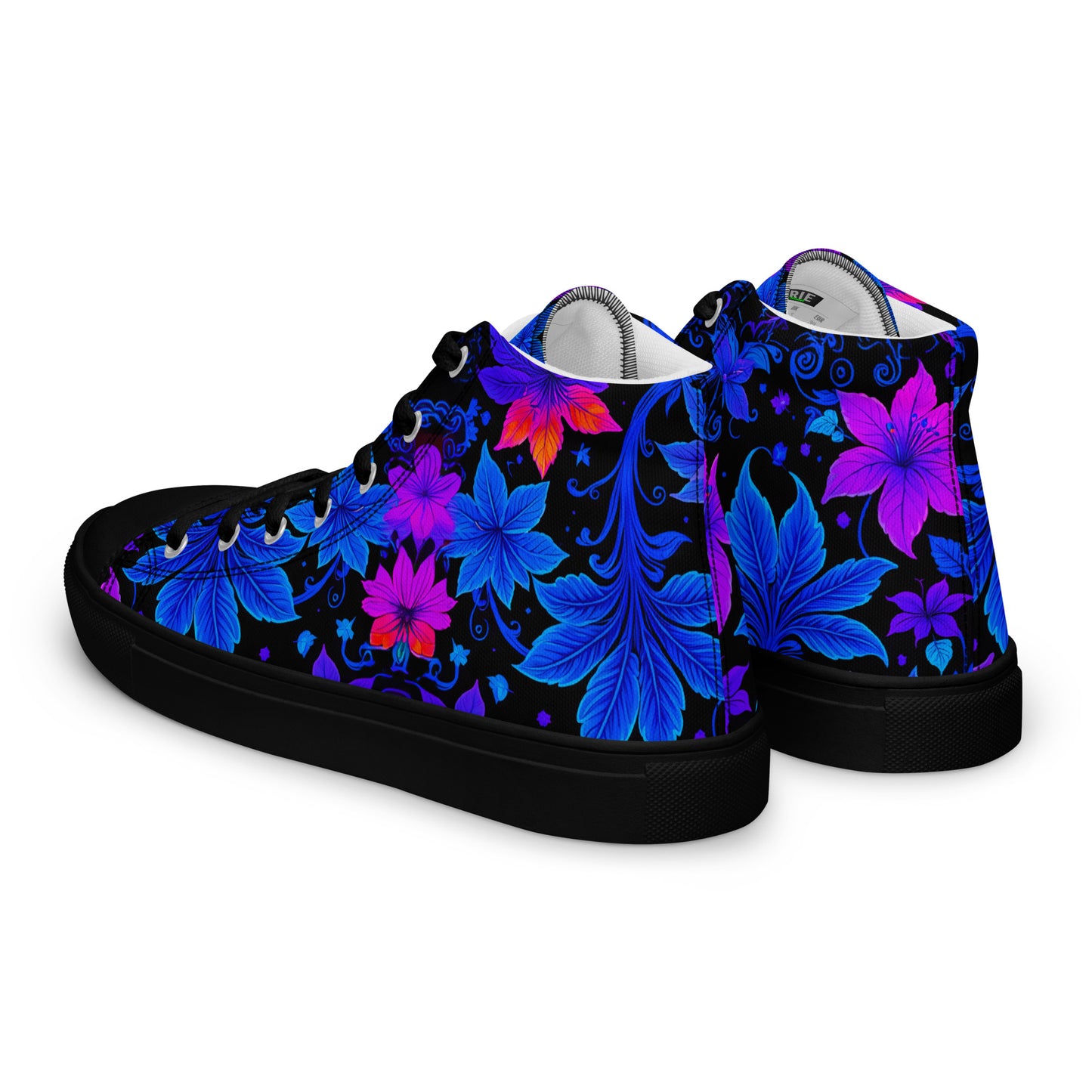 Women’s Ultraviolet Floral high top canvas shoes