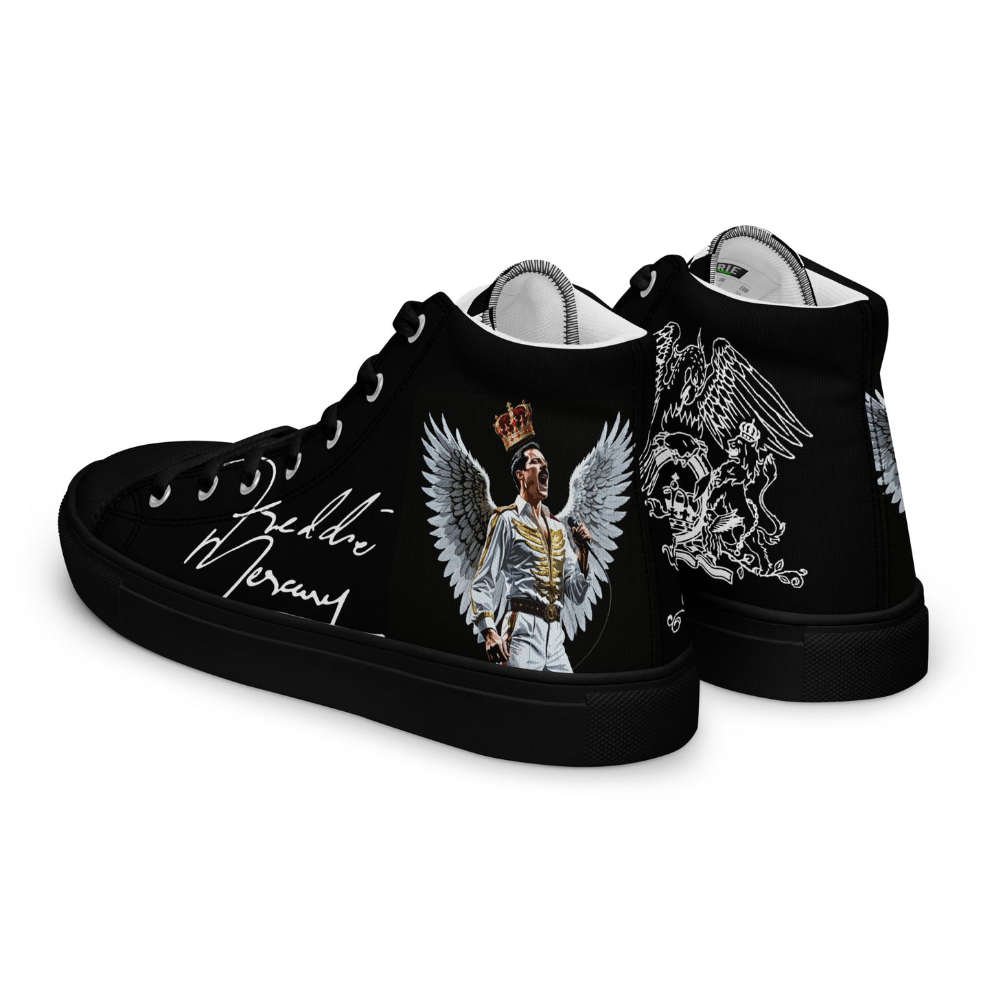 Women’s Angel Freddie Mercury Signature high top canvas shoes