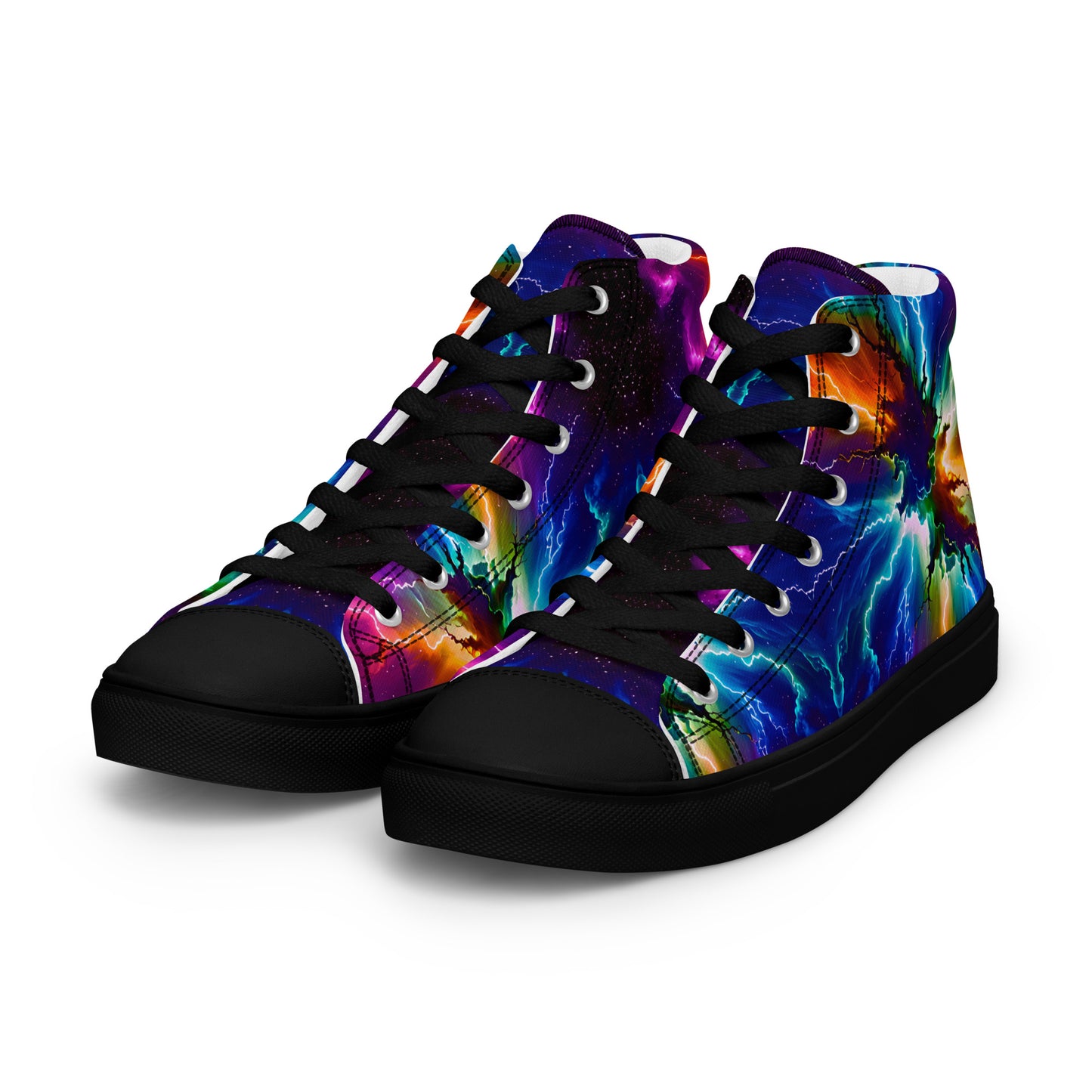 Women’s Electric Nebula high top canvas shoes