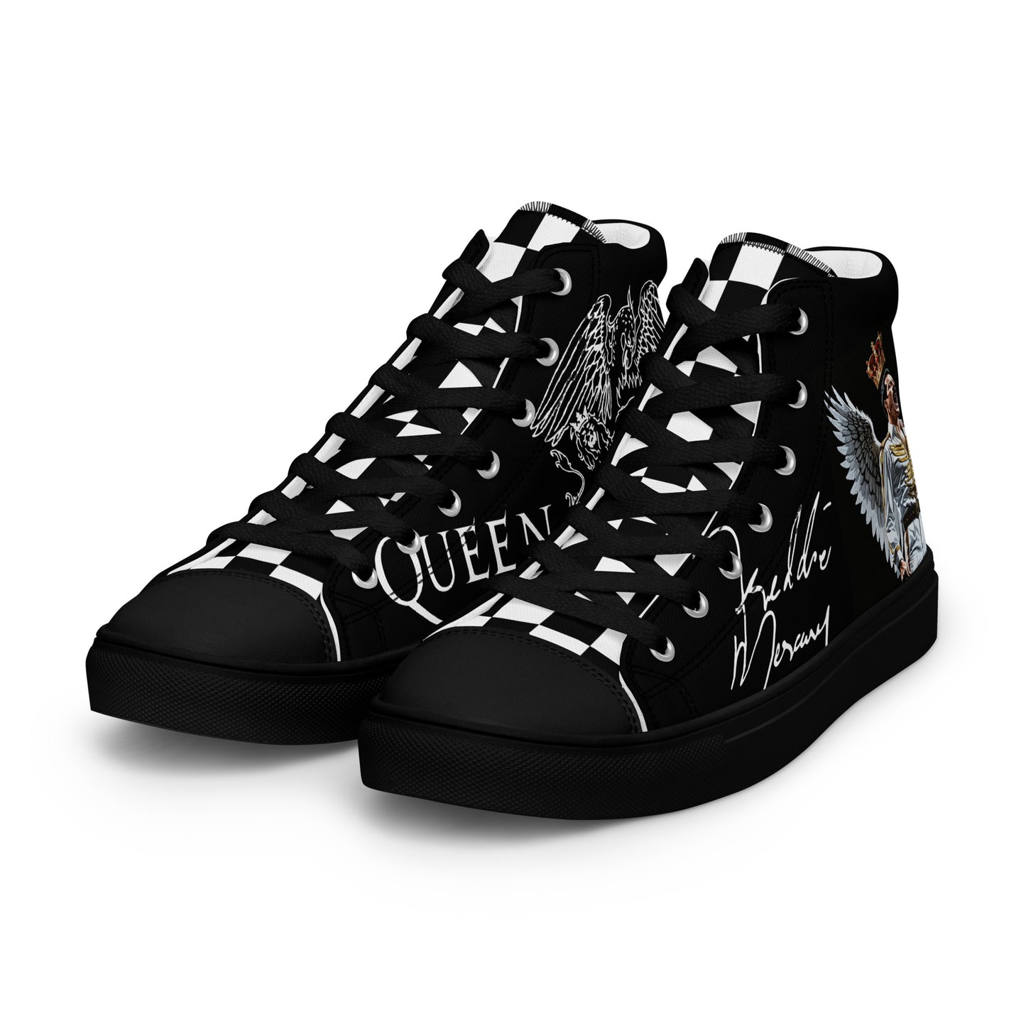 Women’s Angel Freddie Mercury Signature high top canvas shoes