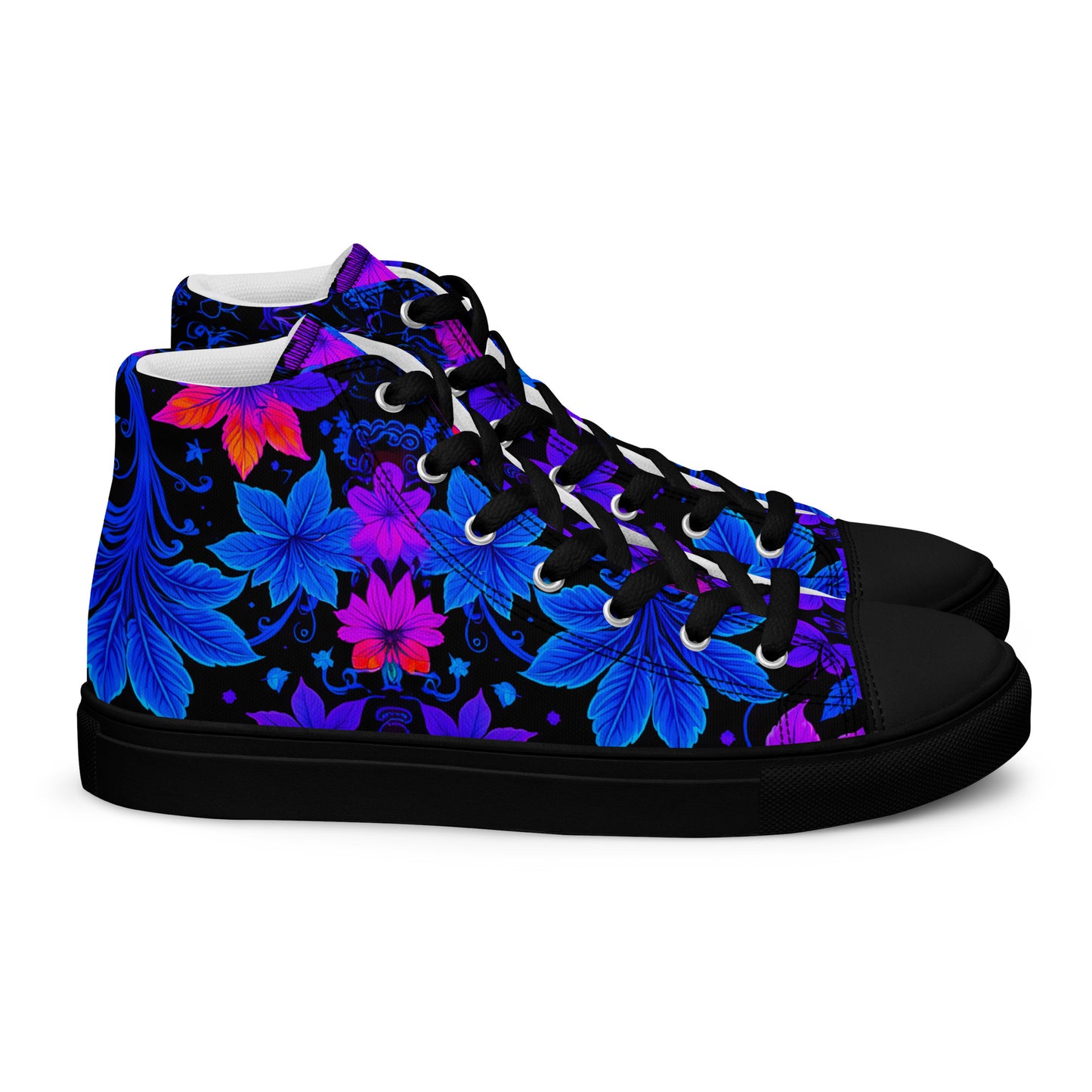 Women’s Ultraviolet Floral high top canvas shoes