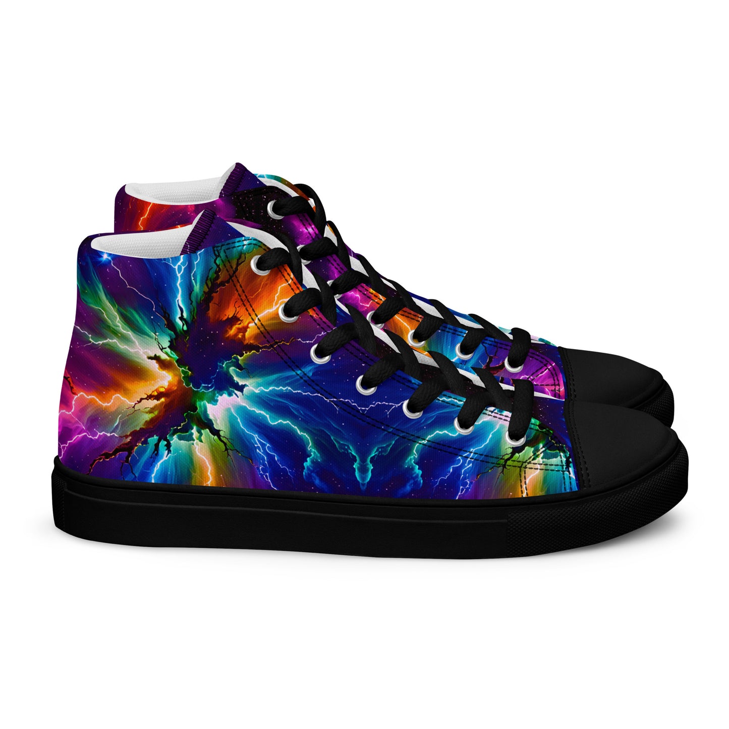 Women’s Electric Nebula high top canvas shoes