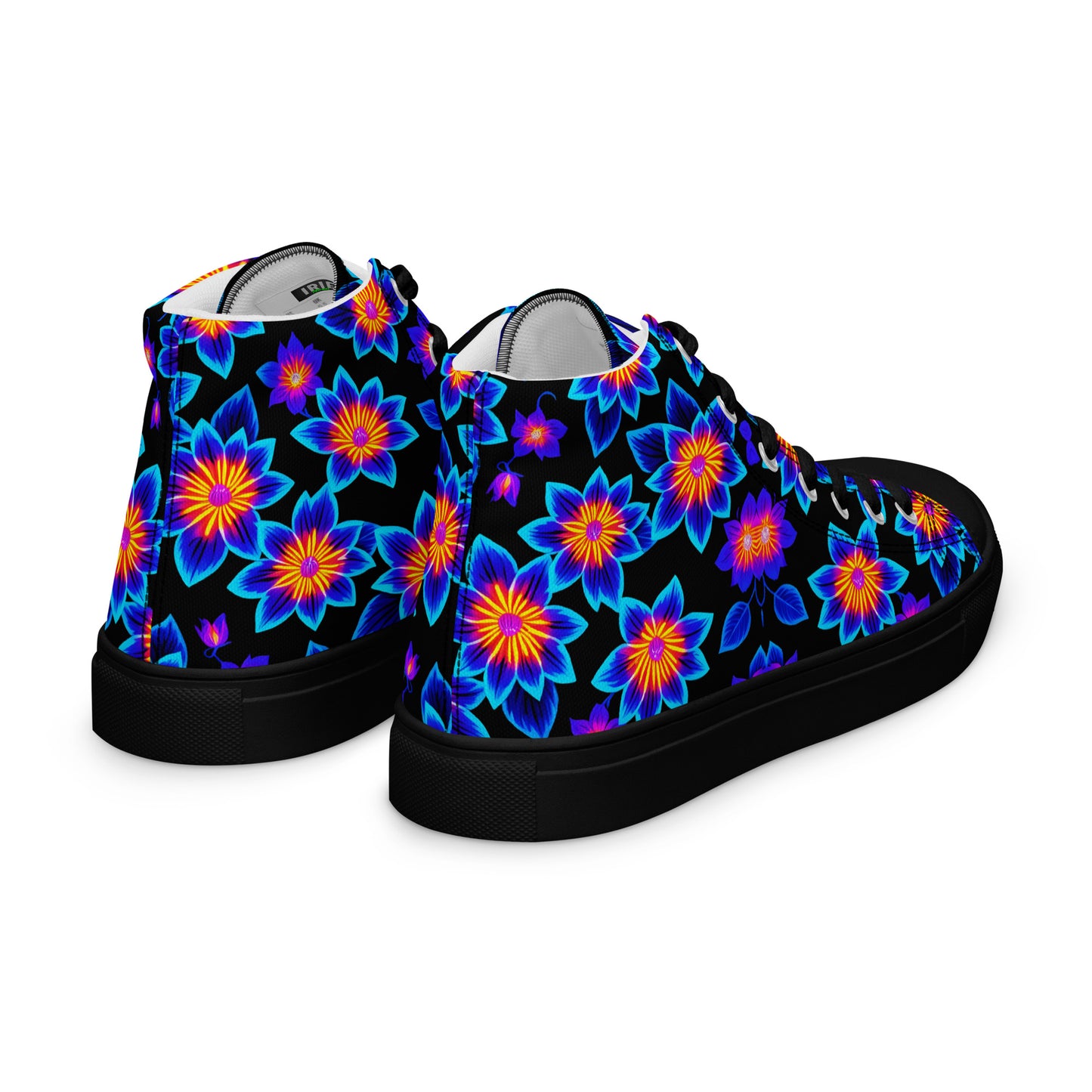 Women’s UV Flowers high top canvas shoes