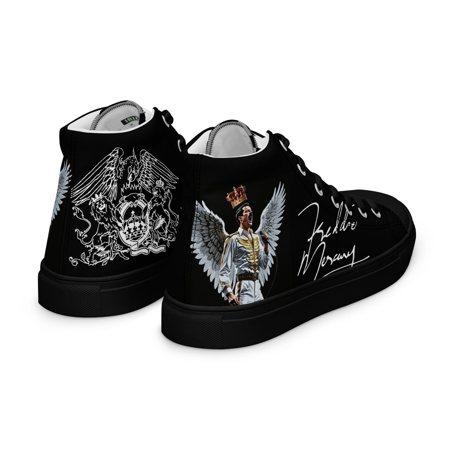 Women’s Angel Freddie Mercury Signature high top canvas shoes