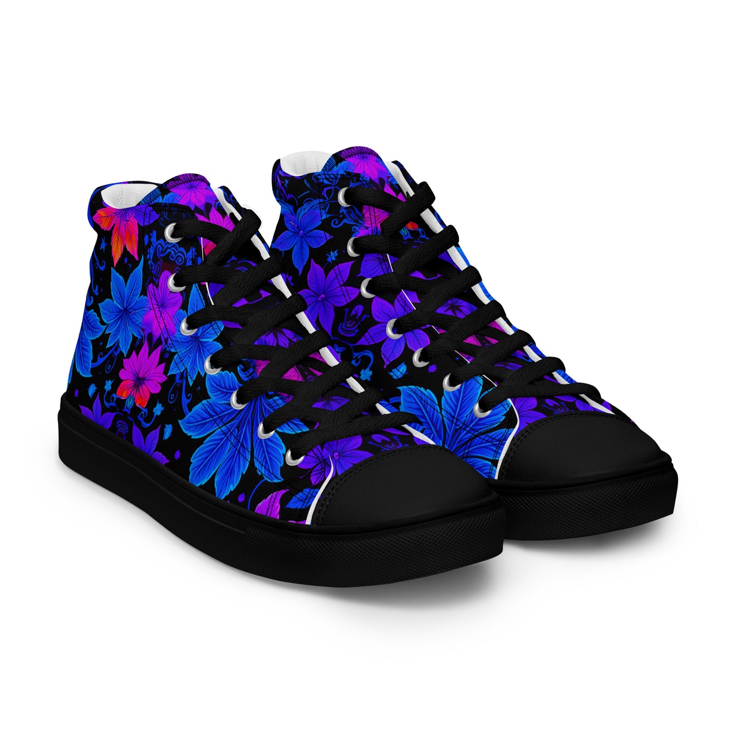 Women’s Ultraviolet Floral high top canvas shoes