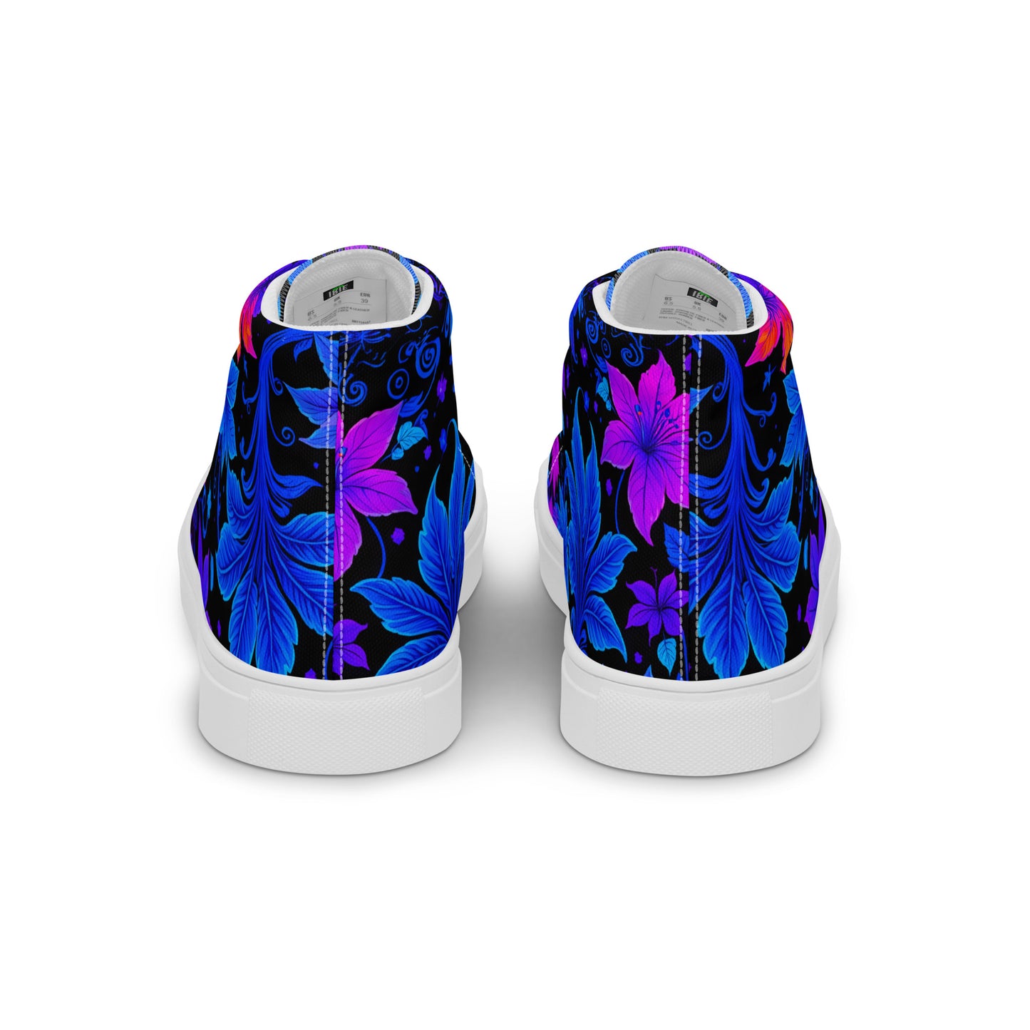 Women’s Ultraviolet Floral high top canvas shoes