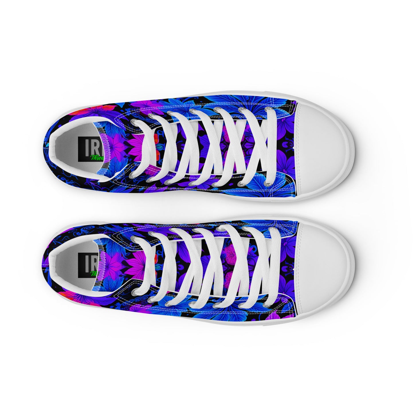 Women’s Ultraviolet Floral high top canvas shoes